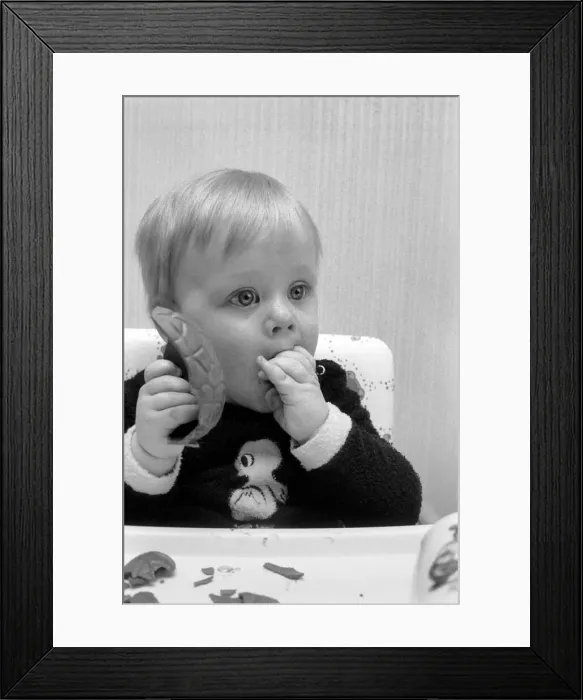 Framed Print : Baby. March 1975 75-01631-009 Framed Print : Baby. March 1975 75-01631-009