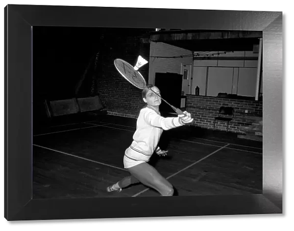 Badminton. Champion. Gillian Gilks. March 1975 75-01482-010