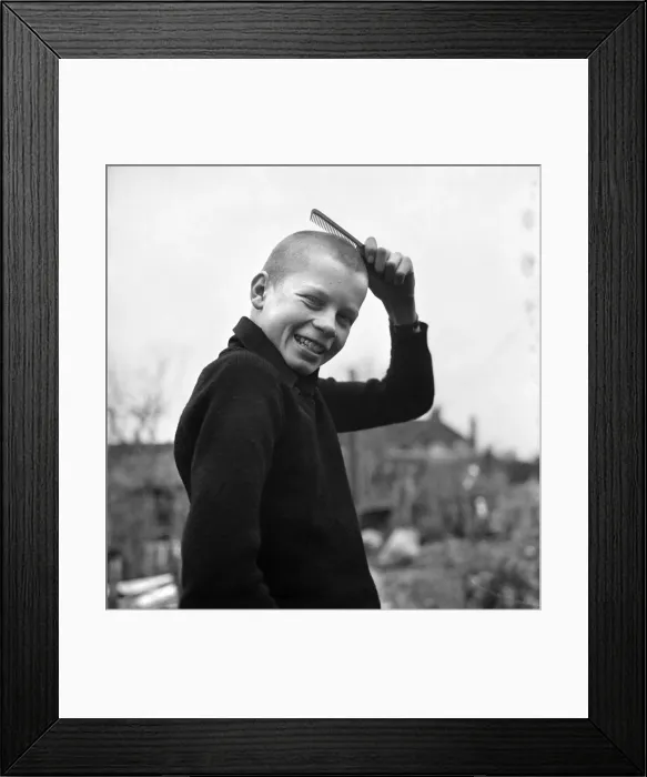 Framed Print : Boy / Skinhead / Shaven / Hair: Gary Brown, 14, of St. MaryIs Street, Winchester Framed Print : Boy / Skinhead / Shaven / Hair: Gary Brown, 14, of St. MaryIs Street, Winchester