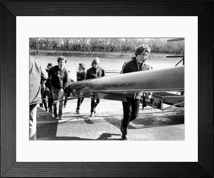 Framed Print : Boat Race Oxford. March 1975 75-01678-002