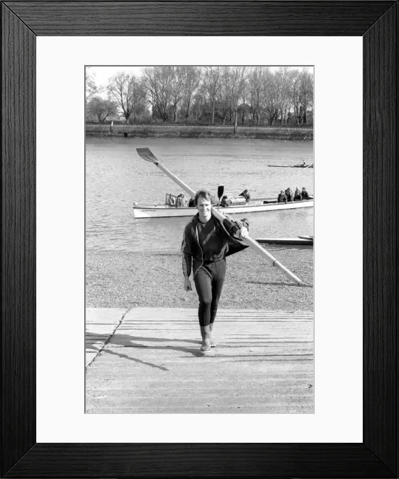 Framed Print : Boat Race Oxford. March 1975 75-01678-004