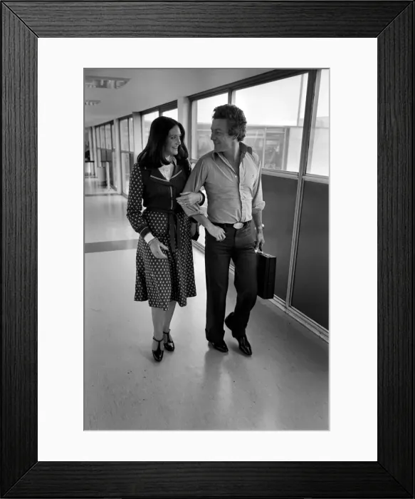 Framed Print : Lord and Lady Lichfield. March 1975 75-01676 Framed Print : Lord and Lady Lichfield. March 1975 75-01676
