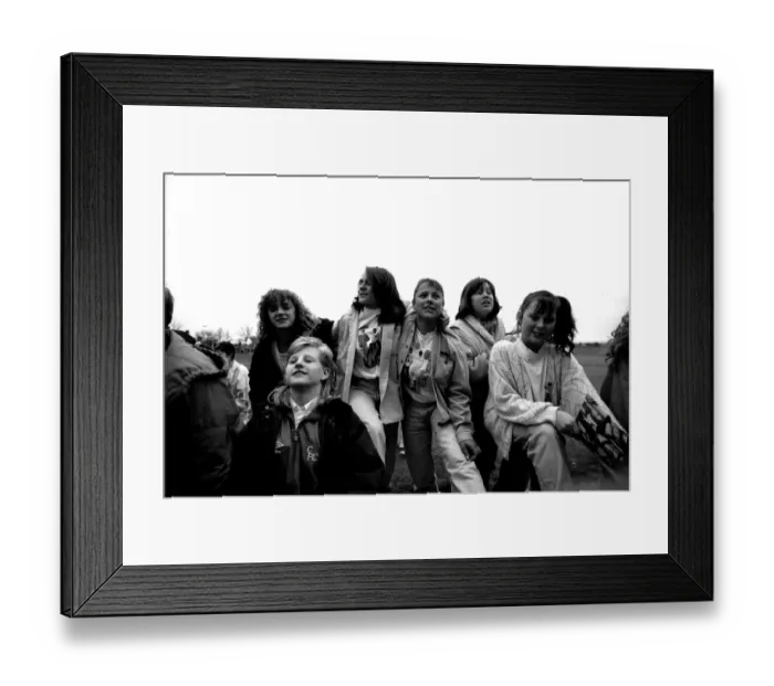 Framed Print : Lib - Boy Band New Kids on the Block perform at Whitley Bay Ice Rink 27 April 1990