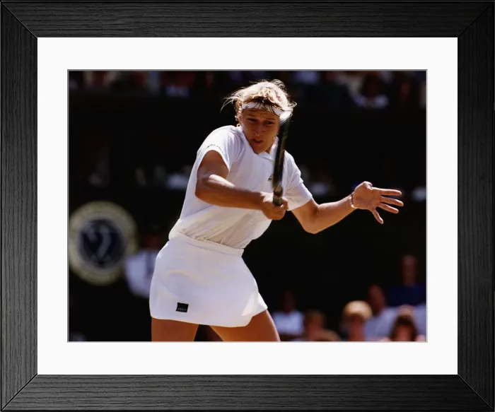 Framed Print : Steffi Graf in action Framed Print : Steffi Graf in action