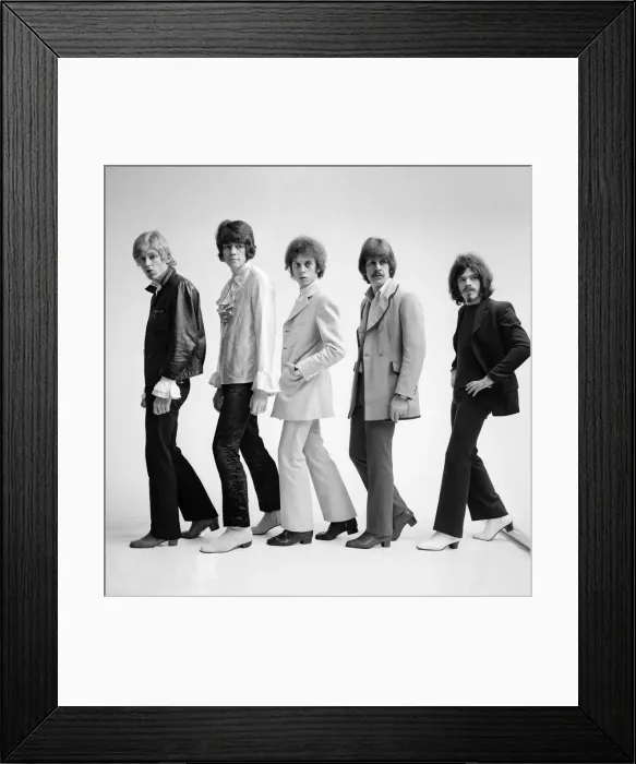 Framed Print : Pop Group The Move posing for a fashion shoot. 1st December 1967 Framed Print : Pop Group The Move posing for a fashion shoot. 1st December 1967