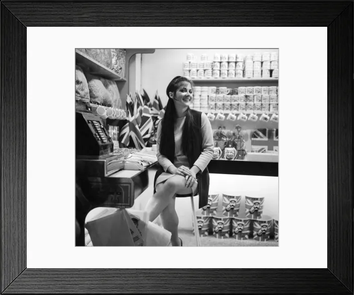 Framed Print : Shop named I was Kitcheners Valet. 21st July 1969