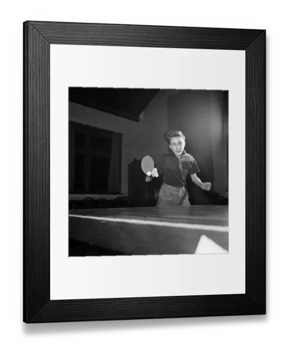 Framed Print : Table Tennis Contest. August 1953 D461-008 Framed Print : Table Tennis Contest. August 1953 D461-008