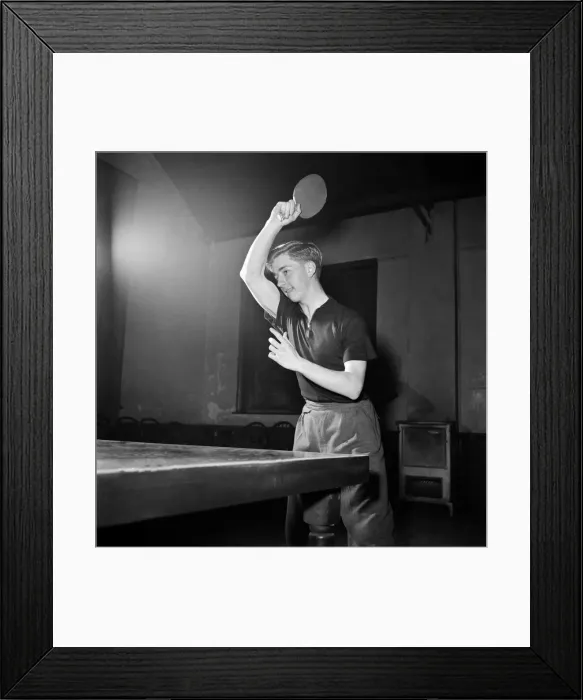 Framed Print : Table Tennis Contest. August 1953 D461-012 Framed Print : Table Tennis Contest. August 1953 D461-012