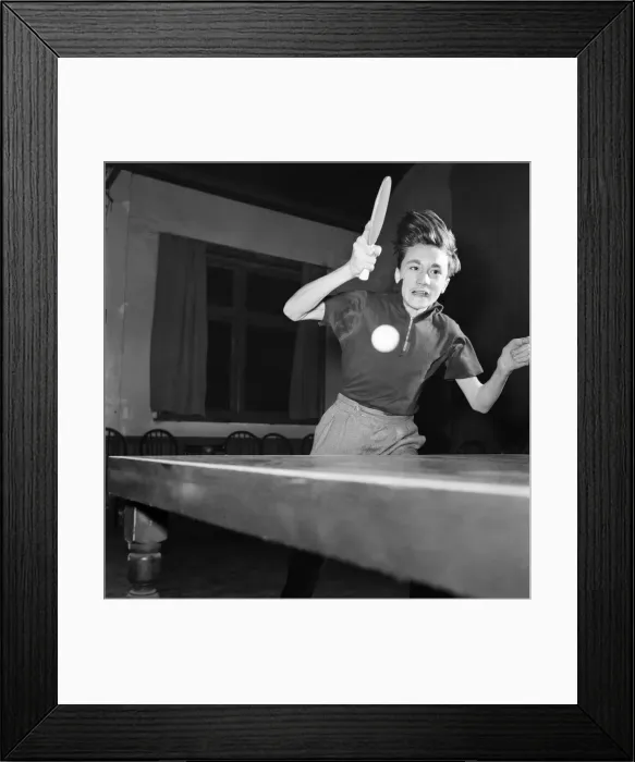 Framed Print : Daniel Perry. Table Tennis Contest. August 1953 D461-005 Framed Print : Daniel Perry. Table Tennis Contest. August 1953 D461-005