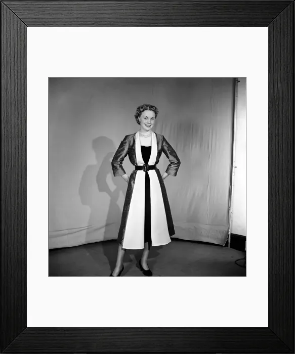 Framed Print : Dress coat fashions. March 1953 D1945 Framed Print : Dress coat fashions. March 1953 D1945
