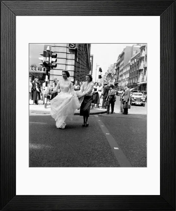Framed Print : Clothing Fashion 1953- Debs seen here modeling Dior Fashion. May 1953 D2331-002 Framed Print : Clothing Fashion 1953- Debs seen here modeling Dior Fashion. May 1953 D2331-002
