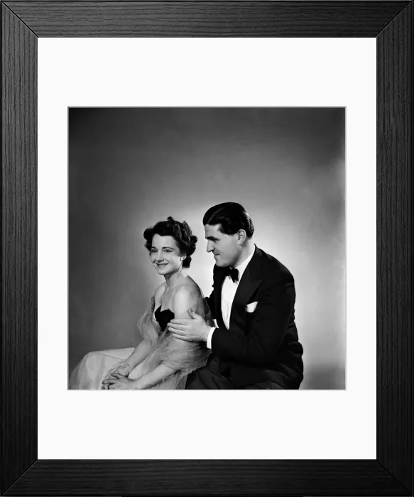 Framed Print : Imogen Moyniham with fiance Michael Williams. April 1953 D1844 Framed Print : Imogen Moyniham with fiance Michael Williams. April 1953 D1844