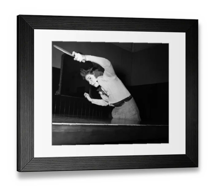 Framed Print : Table - Tennis. George Gladwish. January 1953 D321 Framed Print : Table - Tennis. George Gladwish. January 1953 D321