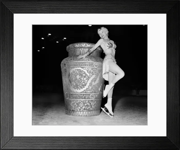 Framed Print : Entertainment Ice Shows. Ice Skaters performing in the ice show Chu Chin Chou on Ice Framed Print : Entertainment Ice Shows. Ice Skaters performing in the ice show Chu Chin Chou on Ice