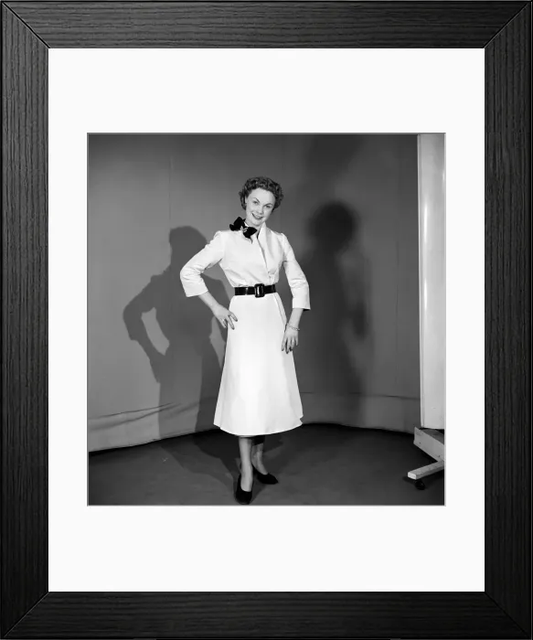 Framed Print : Dress coat fashions. March 1953 D1945-002