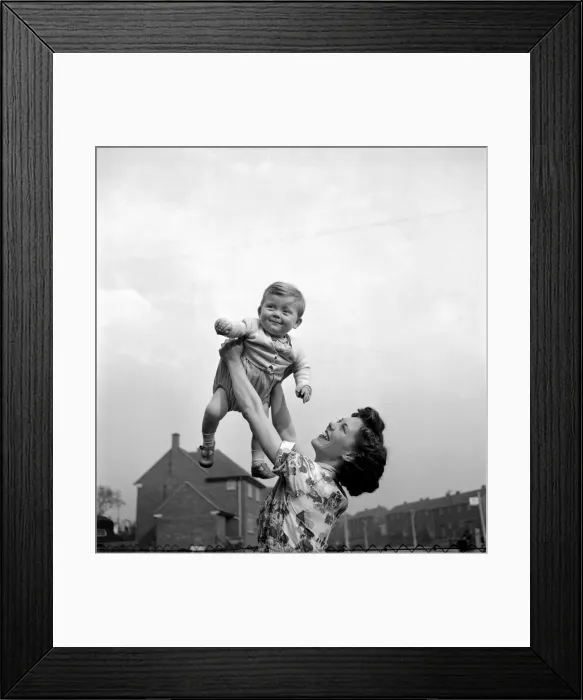 Framed Print : Bailey and mother. March 1953 Framed Print : Bailey and mother. March 1953