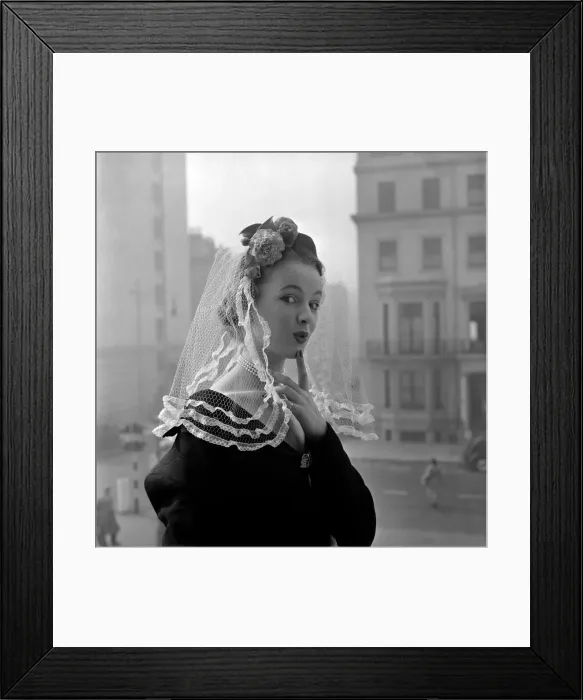 Framed Print : Spanish Mantilla lace held to the head by a real Carnation and is Modelled by Jill Howard Framed Print : Spanish Mantilla lace held to the head by a real Carnation and is Modelled by Jill Howard