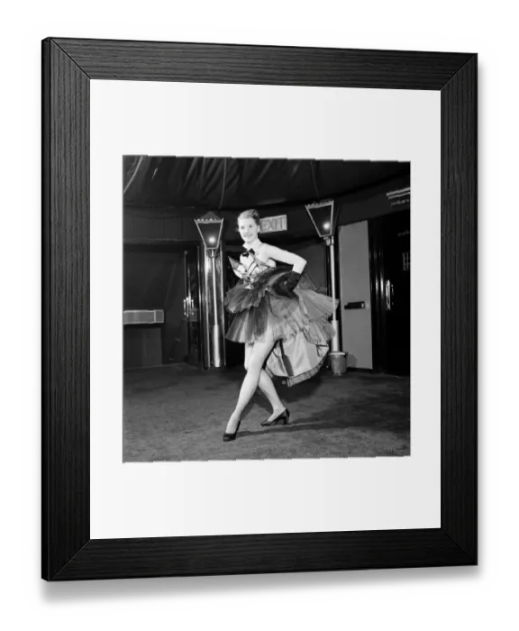 Framed Print : Rusty Evans, principal dancer at the London Casino. D1197