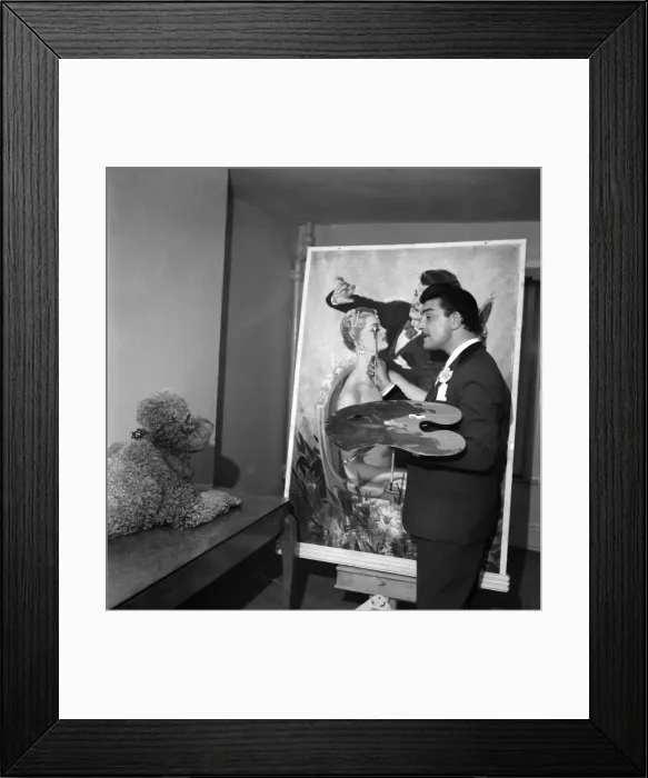 Framed Print : Raymond Teasy-Weasy'Bessone and his new coronation hair styles seen here with