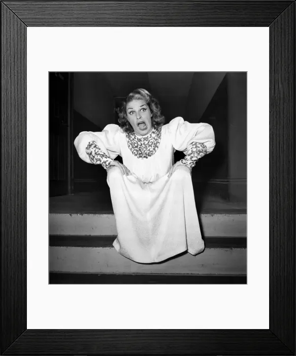 Framed Print : Actress Martha Raye. April 1948 O12447-001 Framed Print : Actress Martha Raye. April 1948 O12447-001
