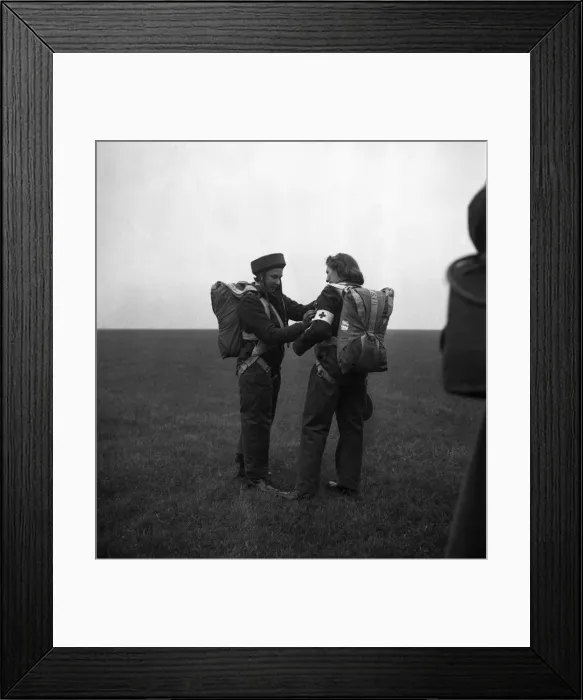 Framed Print : RAF Parachute Nurses. October 1948 O15033-005 Framed Print : RAF Parachute Nurses. October 1948 O15033-005
