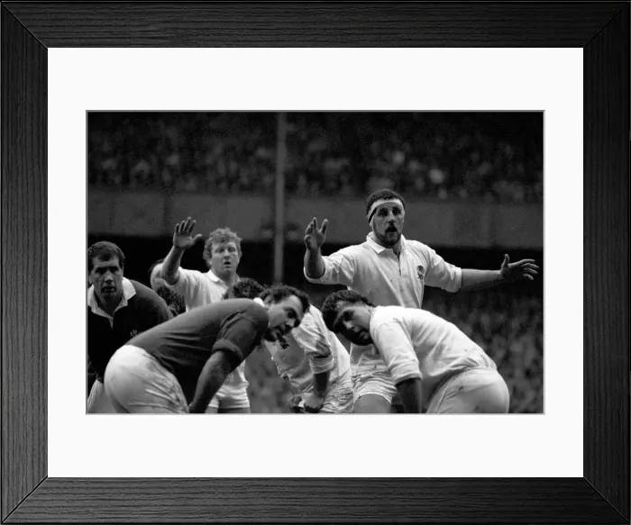 Framed Print : International Rugby Union. England v. Wales. January 1986 PR-04-108