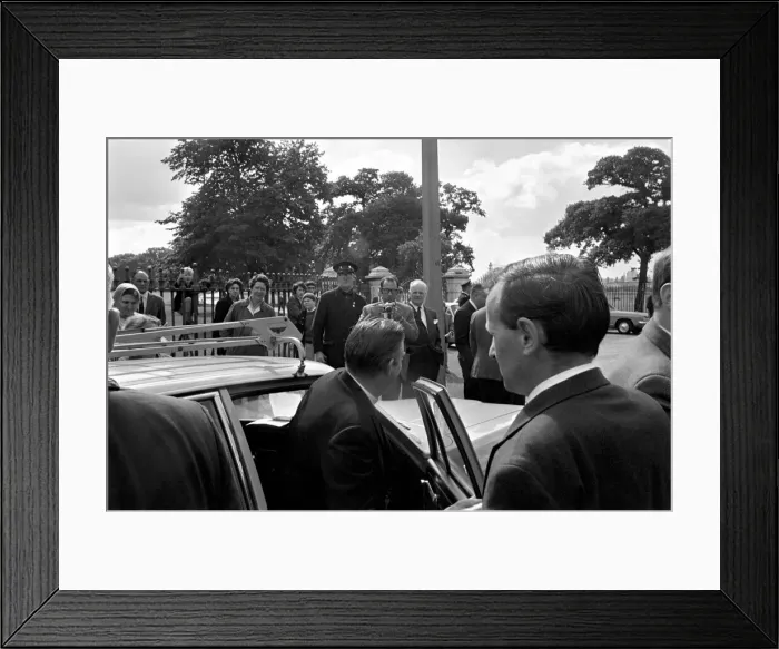 Framed Print : Northern Ireland August 1969. Reverend Ian Paisley seen here at Stormont