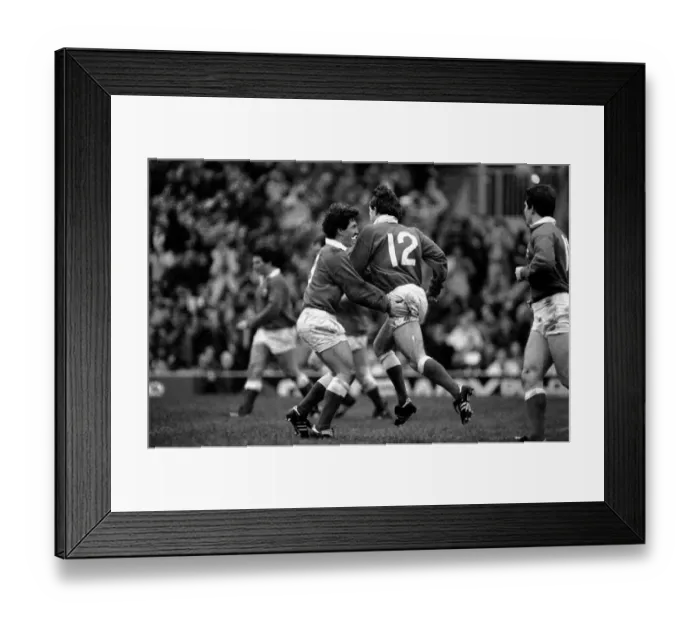 Framed Print : International Rugby Union. England v. Wales. January 1986 PR-04-121