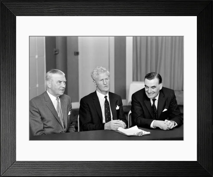 Framed Print : Northern Ireland August 1969. Lord Hunts Tribunal. (Left to Right