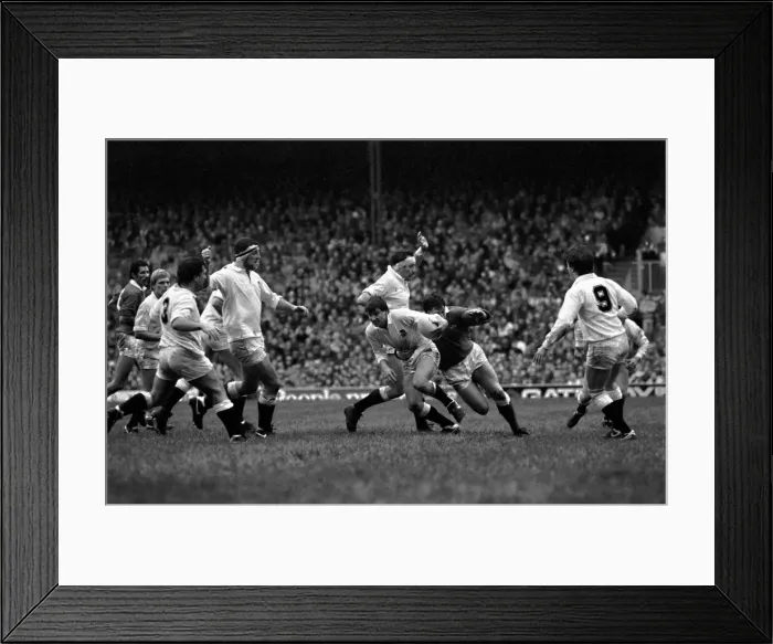 Framed Print : International Rugby Union. England v. Wales. January 1986 PR-04-100