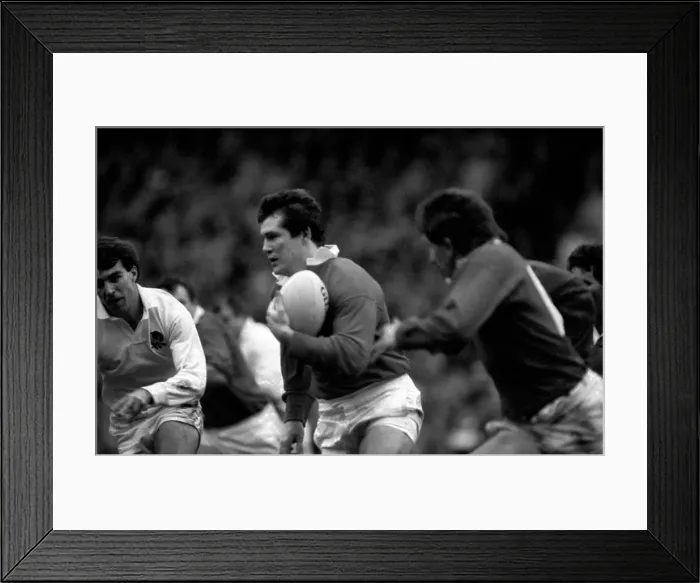 Framed Print : International Rugby Union. England v. Wales. January 1986 PR-04-129