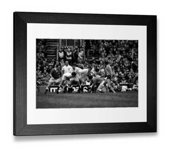 Framed Print : International Rugby Union. England v. Wales. January 1986 PR-04-123 Framed Print : International Rugby Union. England v. Wales. January 1986 PR-04-123