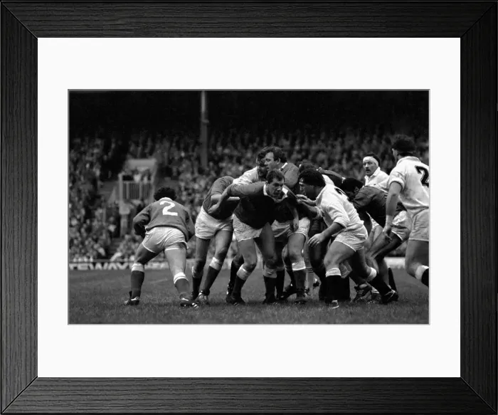 Framed Print : International Rugby Union. England v. Wales. January 1986 PR-04-084