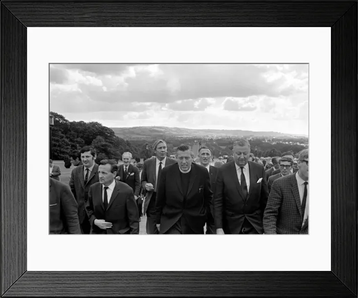 Framed Print : Northern Ireland August 1969. Reverend Ian Paisley seen here at Stormont
