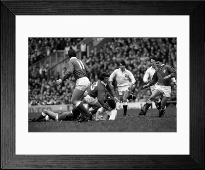 Framed Print : International Rugby Union. England v. Wales. January 1986 PR-04-094