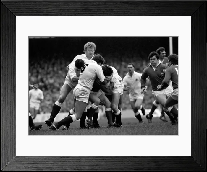 Framed Print : International Rugby Union. England v. Wales. January 1986 PR-04-073