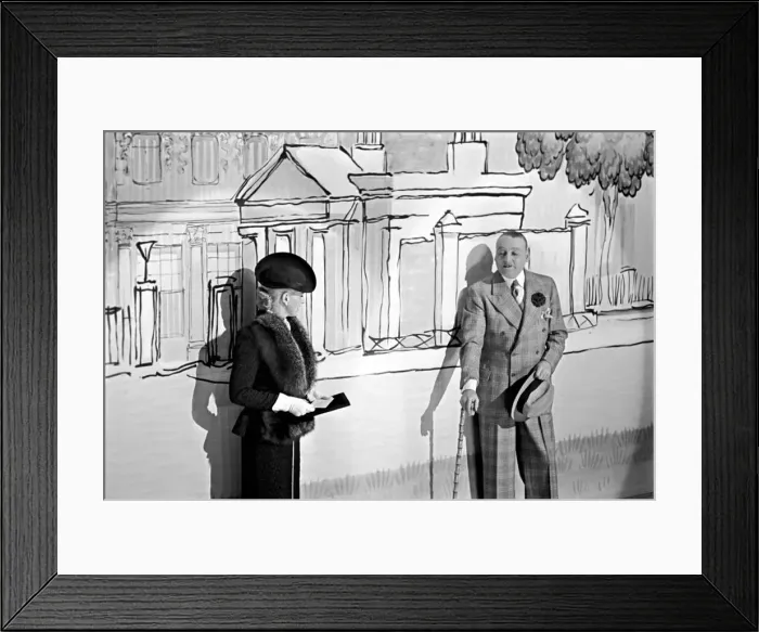 Framed Print : Entertainers Freddie Forbes and Angela Barrie seen here Performing on Stage Framed Print : Entertainers Freddie Forbes and Angela Barrie seen here Performing on Stage