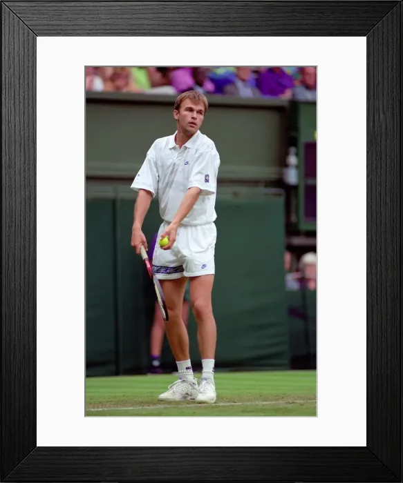 Framed Print : All England Lawn Tennis Championships at Wimbledon. Andrei Chesnokov in action Framed Print : All England Lawn Tennis Championships at Wimbledon. Andrei Chesnokov in action