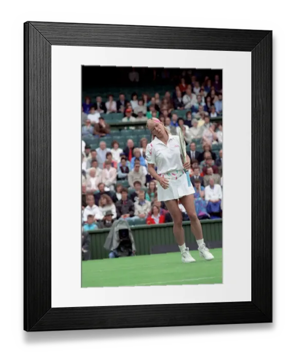 Framed Print : All England Lawn Tennis Championships at Wimbledon Ladies Singles First Round