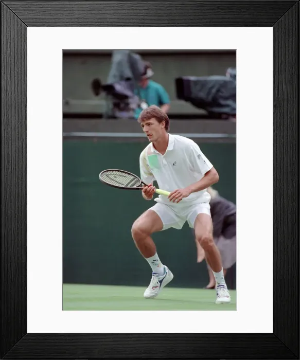 Framed Print : All England Lawn Tennis Championships at Wimbledon. Goran Ivanisevic in action