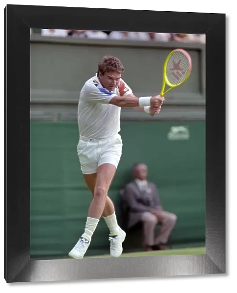 All England Lawn Tennis Championships at Wimbledon. Jimmy Connors in action during his