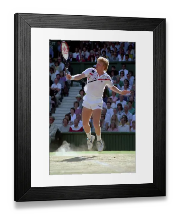 Framed Print : All England Lawn Tennis Championships at Wimbledon Mens Singles Final Boris