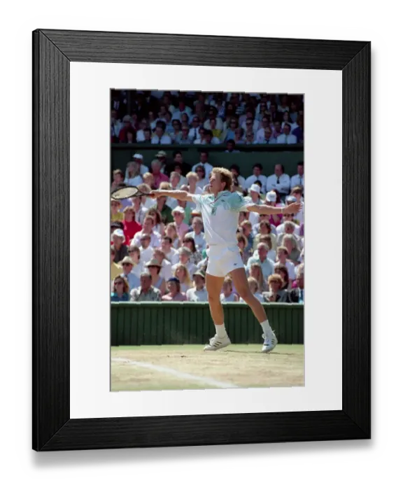 Framed Print : All England Lawn Tennis Championships at Wimbledon Mens Singles Final Stefan