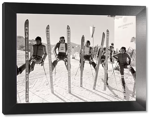 1976 Olympic Games British Ski Team L-R : Quentin Sutton (16)