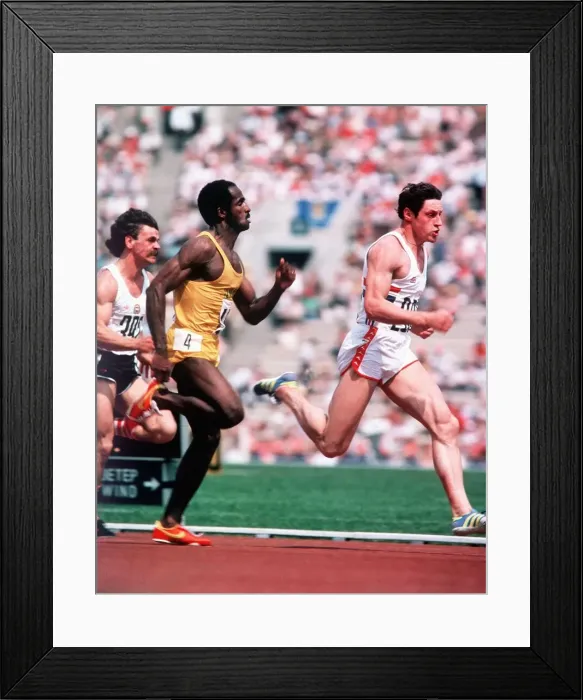 Framed Print : Olympic Games Alan Wells leads Don Qurrie in the first heat of the 100 metres Dbase MSI Framed Print : Olympic Games Alan Wells leads Don Qurrie in the first heat of the 100 metres Dbase MSI