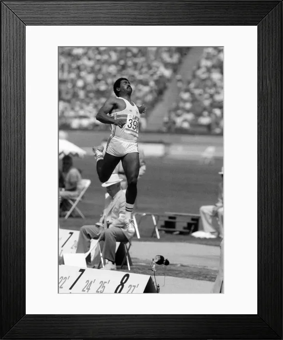 Framed Print : Los Angeles Olympic Games August1984 Daley Thompson Sport Athletics Action Long Framed Print : Los Angeles Olympic Games August1984 Daley Thompson Sport Athletics Action Long