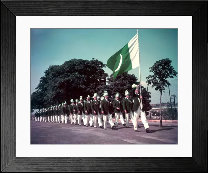 Framed Print : 1948 London Olympics in Colour The Pakistan Olympic team rehearsal for Framed Print : 1948 London Olympics in Colour The Pakistan Olympic team rehearsal for