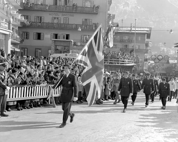 1956 Winter Olympic Games at Cortina d Ampezzo in Italy