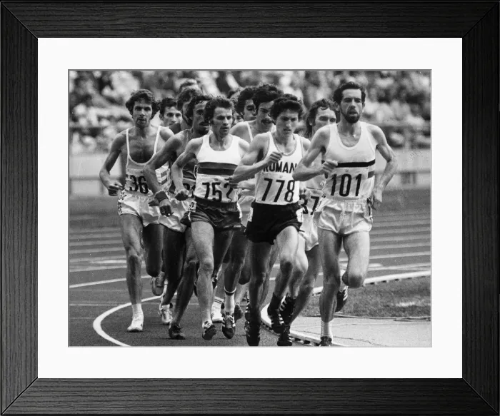 Framed Print : Brendan Foster during the Mens 10000 metres race at the Olympic Games in Montreal, Canada Framed Print : Brendan Foster during the Mens 10000 metres race at the Olympic Games in Montreal, Canada