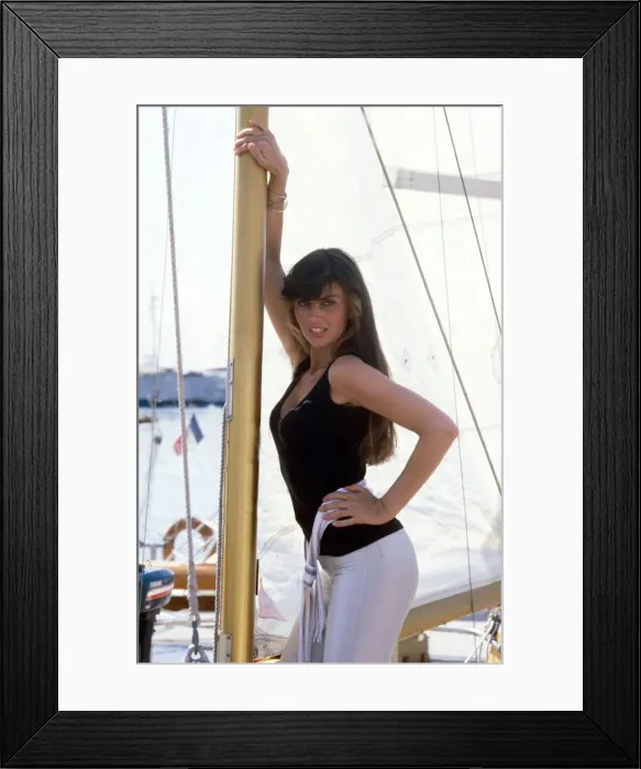 Framed Print : Actress Caroline Munro at the Cannes Film Festival, she stars in the film Maniac Framed Print : Actress Caroline Munro at the Cannes Film Festival, she stars in the film Maniac